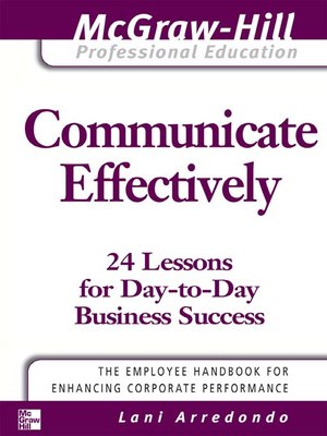 Communicate Effectively - ebook